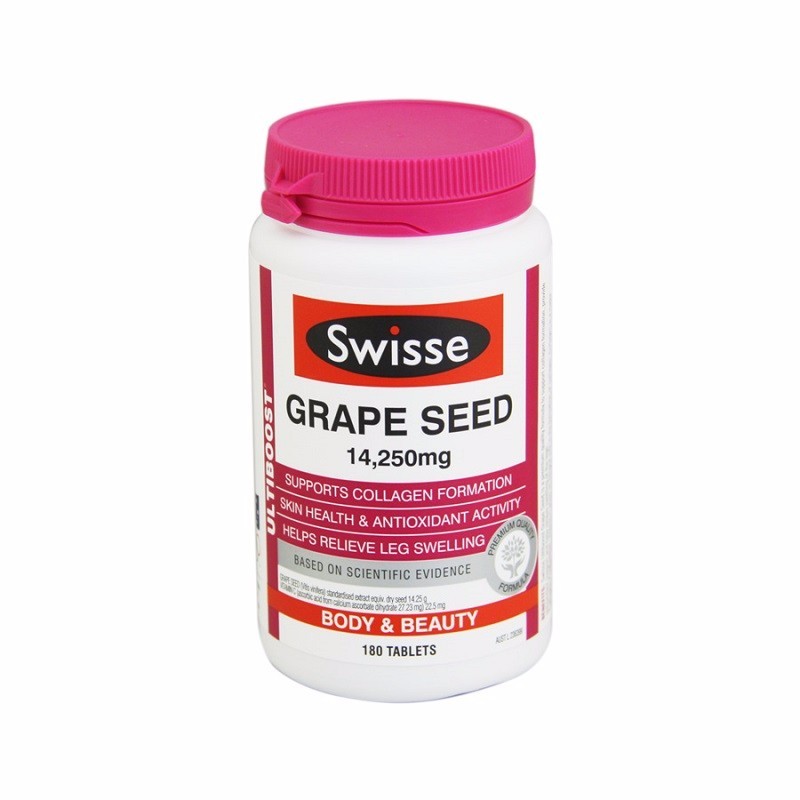 【澳大利亚】swisse 葡萄籽精华片 180粒(香港直邮)