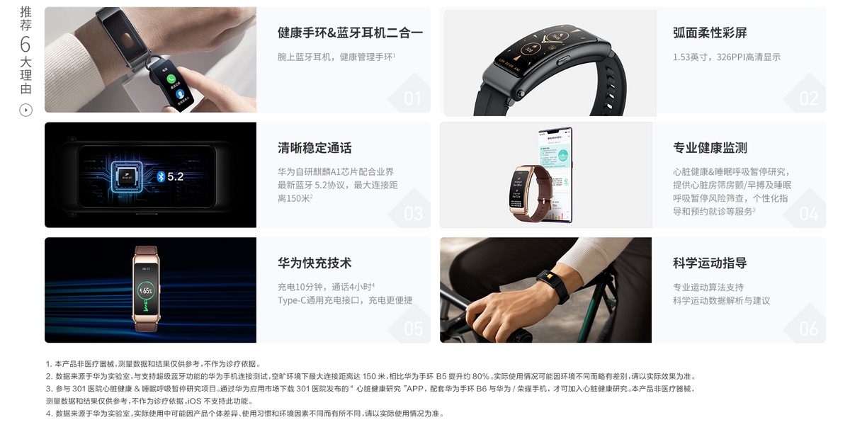 华为手环b6运动版fds-b19(曜石黑/珊瑚红腕带)