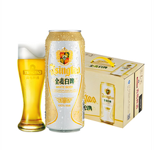 青岛啤酒全麦11C°白啤罐装500ml