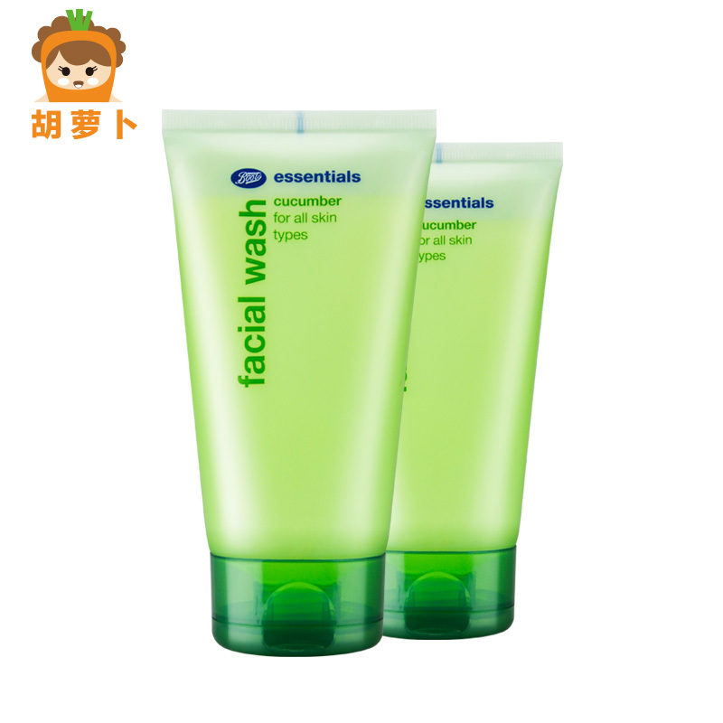 boots博姿小黄瓜保湿洗面奶150ml*2