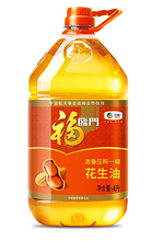 福临门浓香压榨一级花生油4L