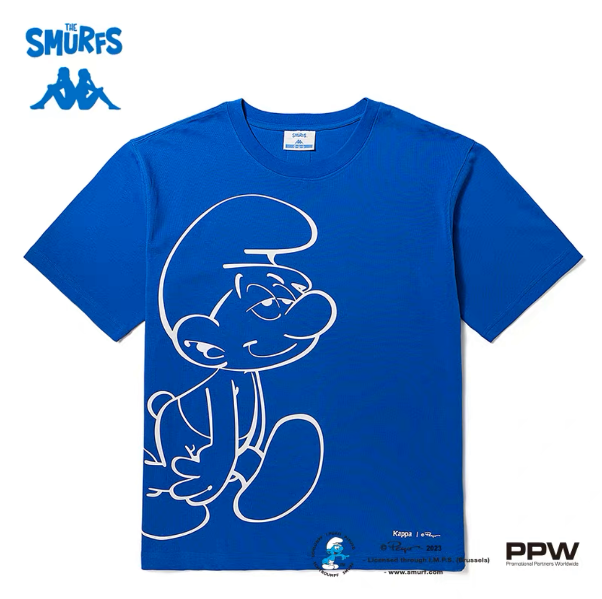 kappa*蓝精灵联名短袖_土耳其海蓝/xl